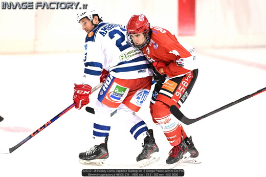 2023-01-25 Hockey Como-Valpellice Bulldogs 0418 Giorgio Paolo Lorenzo Dei Poli